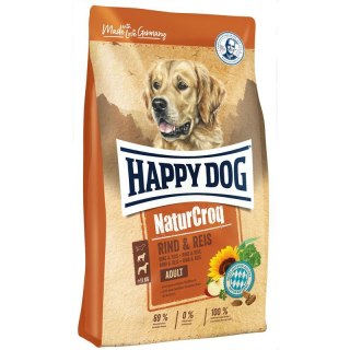 HAPPY DOG NATURCROQ WOŁOWINA/RYŻ 15kg