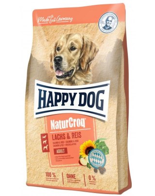 HAPPY DOG NaturCroq Łosoś & ryż 12kg