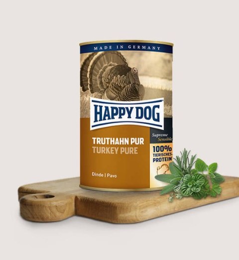 HAPPY DOG PUSZKA dla psa - INDYK (Truthahn Pur) 400g