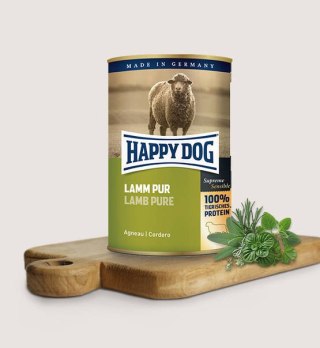 HAPPY DOG PUSZKA dla psa - JAGNIĘCINA (Lamm Pur) 400g