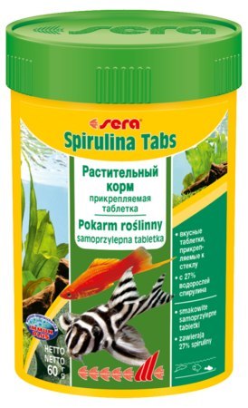 SERA Spirulina Tabs, 24 tabl. 15g - pokarm roślinny [SE-00920]