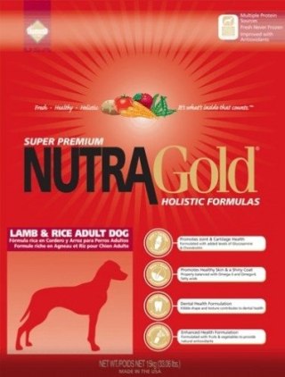 NUTRA GOLD HOLISTIC Lamb & Rice Adult Dog 15 kg