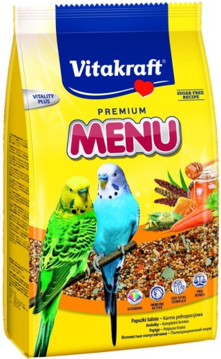 VITAKRAFT MENU VITAL 1kg + 20% gratis karma d/papugi falistej