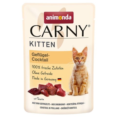 ANIMONDA Carny Kitten saszetka z koktajlem drobiowym 85g