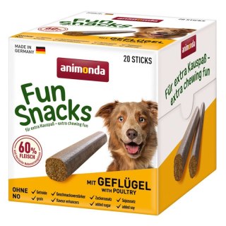 ANIMONDA Przysmak pałeczki Fun Snacks z Drobiem (20 sztuk)