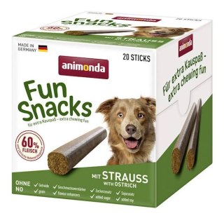 ANIMONDA Przysmak pałeczki Fun Snacks ze Strusiem (20 sztuk)