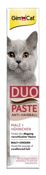 GIMCAT ANTIHAIRBALL DUO-PASTE CHICKEN + MALT 50g