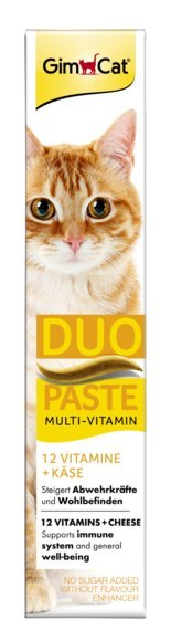 GIMCAT MULTIVITAMIN DUO-PASTE CHEESE + 12 VITAMINS 50g