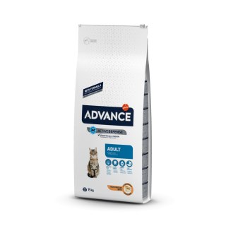 ADVANCE Adult Chicken & Rice - sucha karma z kurczakiem dla kotów 15kg [573511]