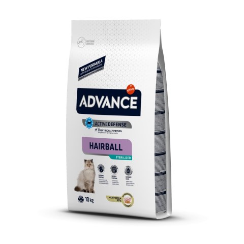 ADVANCE Hairball Sterilized - sucha karma dla kotów sterylizowanych 10kg [921865]