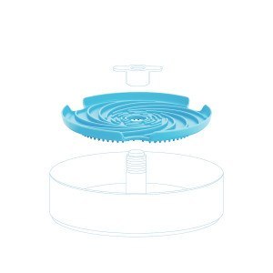 PDH SPIN LICK FRISBEE BLUE MEDIUM miska interaktywna [PDHF204]