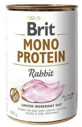 Brit Mono Protein Rabbit puszka 400g