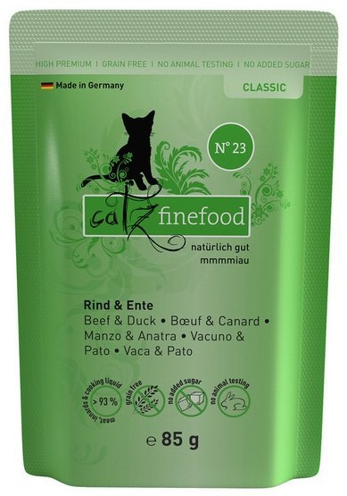 Catz Finefood Classic N.23 Wołowina i Kaczka saszetka 85g