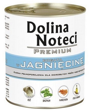 Dolina Noteci Premium Pies Jagnięcina puszka 800g