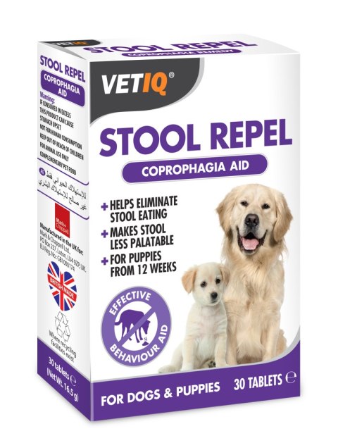 VetIQ Stool Repel Preparat przeciw koprofagi 30 tabletek