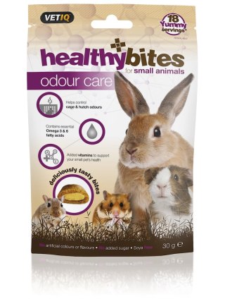 Vetiq Przysmaki dla gryzoni kontrola zapachu Healthy Bites Odour Care For Small Animals 30g