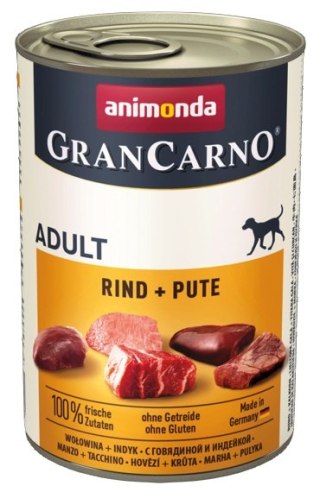 Animonda GranCarno Original Adult Rind Pute Wołowina + Indyk puszka 400g