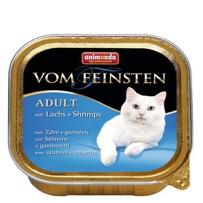 Animonda vom Feinsten Cat Adult z Łososiem i Krewetkami tacka 100g