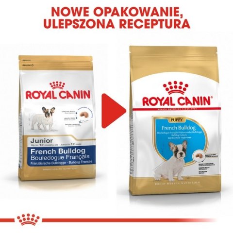 Royal Canin French Bulldog Puppy karma sucha dla szczeniąt do 12 miesiąca, rasy buldog francuski 1kg