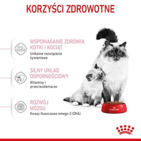 Royal Canin Mother&Babycat karma sucha dla kotek w okresie ciąży, laktacji i kociąt od 1 do 4 miesiąca 2kg