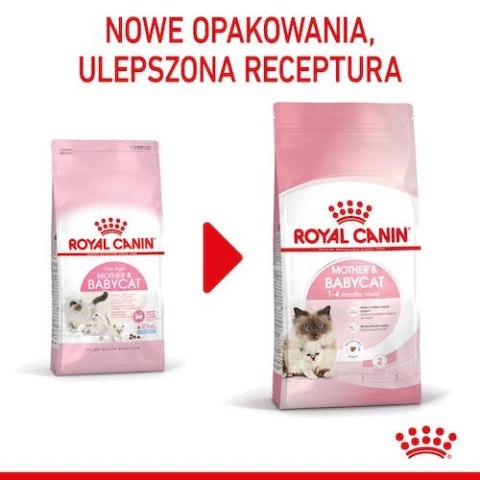 Royal Canin Mother&Babycat karma sucha dla kotek w okresie ciąży, laktacji i kociąt od 1 do 4 miesiąca 400g