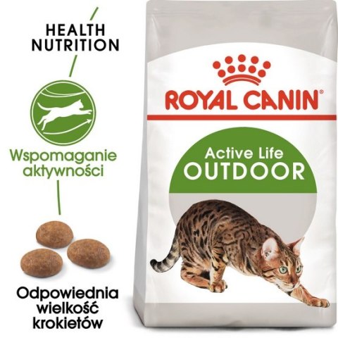 Royal Canin Outdoor karma sucha dla kotów dorosłych, wychodzących na zewnątrz 2kg