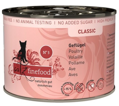 Catz Finefood Classic N.03 Drób puszka 200g