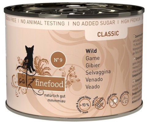 Catz Finefood Classic N.09 Dziczyzna puszka 200g