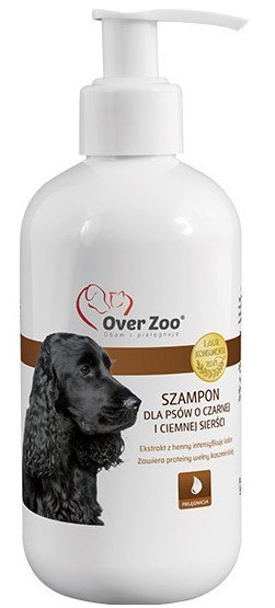 Over Zoo Szampon dla psów o czarnej i ciemnej sierści 250ml