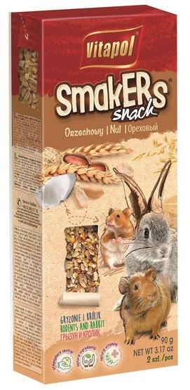 Vitapol Smakers dla gryzoni - orzechowy 2szt [1106]