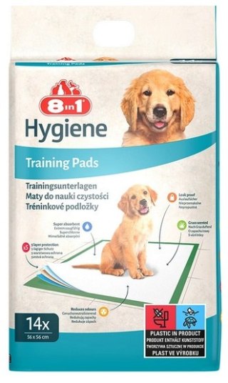 8in1 Mata absorbująca Training Pads 56x57cm - małe opakowanie 14szt