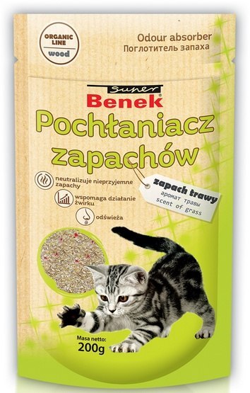 Benek Pochłaniacz zapachów - zapach trawy 200g