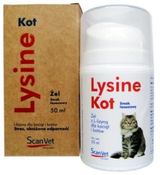 ScanVet Lysine kot żel - preparat z L-lizyną dla kotów i kociąt żel 50ml