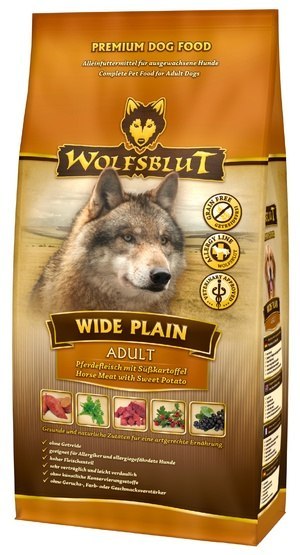 Wolfsblut Dog Wide Plain konina i bataty 500g