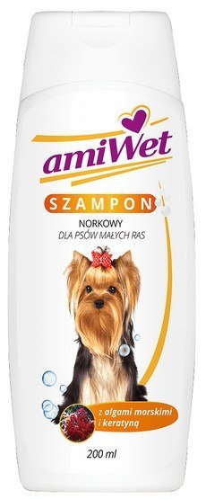 Amiwet Szampon norkowy dla małych psów 200ml