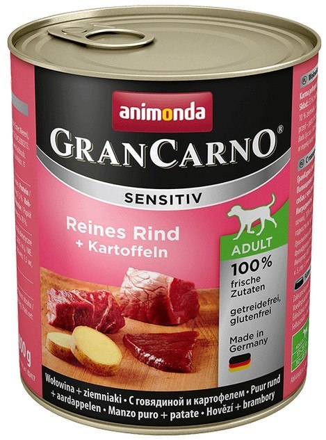 Animonda GranCarno Sensitiv Wołowina + ziemniaki puszka 800g