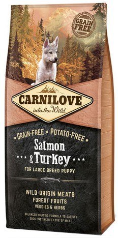 Carnilove Dog Salmon & Turkey Large Puppy - łosoś i indyk 1,5kg