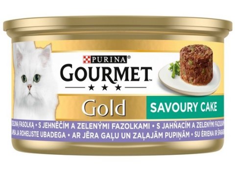 Gourmet Gold Savoury Cake z Jagnięciną i zieloną fasolą 85g