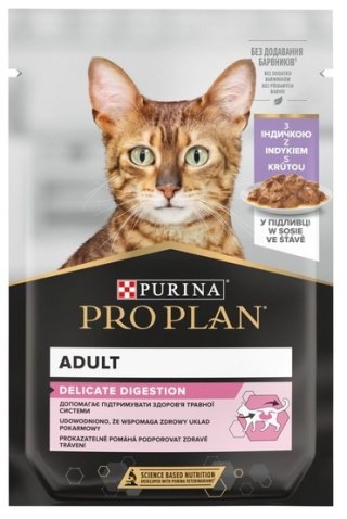 Purina Pro Plan Cat Delicate indyk saszetka 4x85g 3+1 gratis