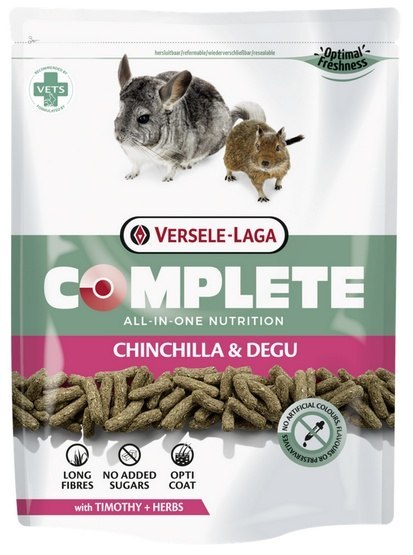 Versele-Laga Chinchilla & Degu Complete pokarm dla szynszyli i koszatniczki 500g