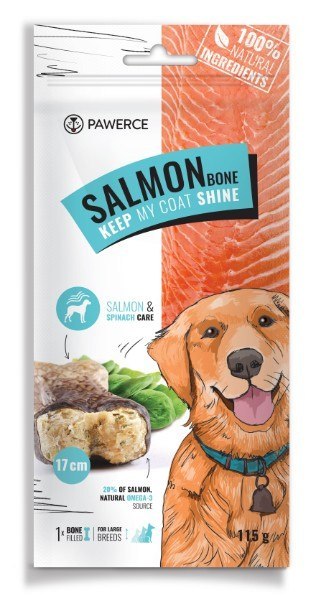 Pawerce Salmon Bone Large Breeds 1szt/op 115g