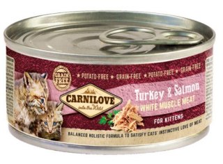 Carnilove Cat Salmon & Turkey for Kittens - łosoś i indyk puszka 100g