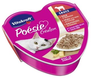 Vitakraft Poesie sos wołowina z marchewką tacka 85g