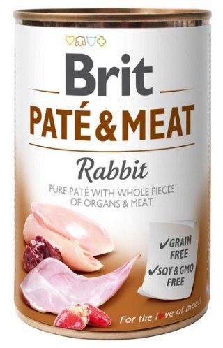 Brit Pate & Meat Dog Rabbit puszka 400g