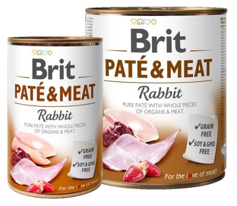 Brit Pate & Meat Dog Rabbit puszka 800g