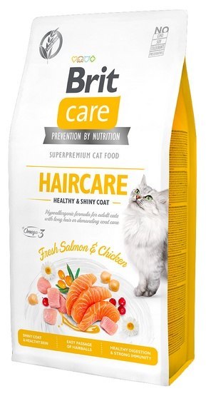 Brit Care Cat Grain Free Haircare Healthy & Shiny Coat 7kg