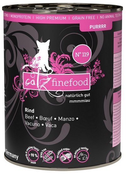 Catz Finefood Purrrr N.119 Wołowina puszka 400g