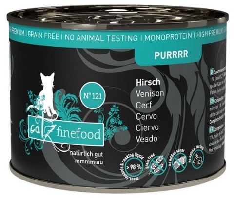 Catz Finefood Purrrr N.121 Jeleń puszka 200g