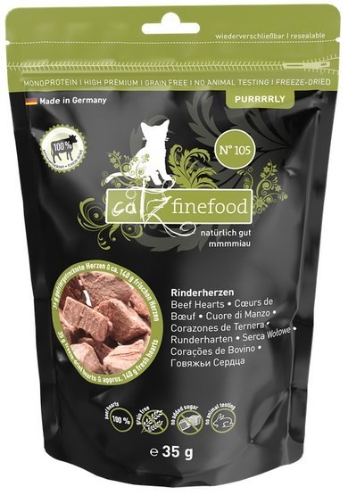 Catz Finefood Purrrrly N.105 Serca wołowe 35g