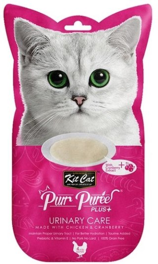 Kit Cat PurrPuree Plus+ Chicken Urinary Care 4x15g